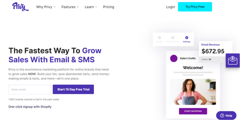 privy email marketing app