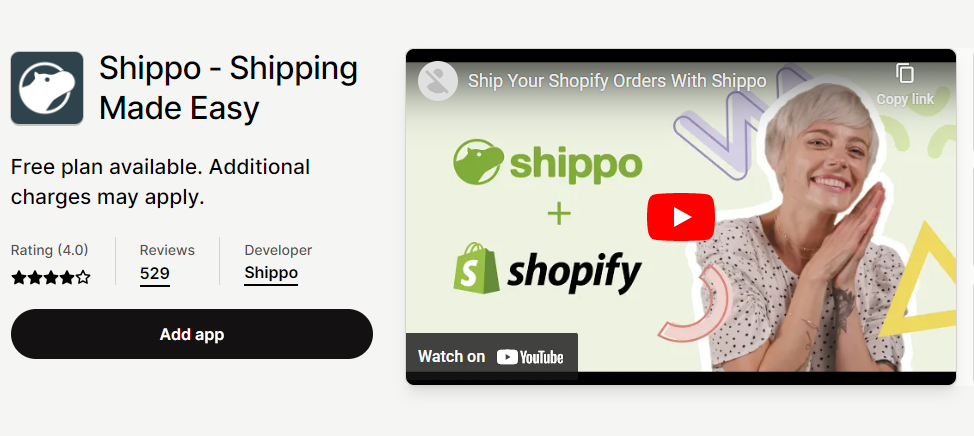 shippo shipping app shopify australia