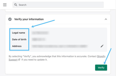 shopify balance legal details