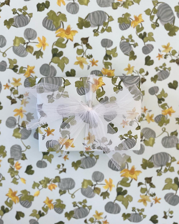 Sage Green Floral Wrapping Paper – Kamu