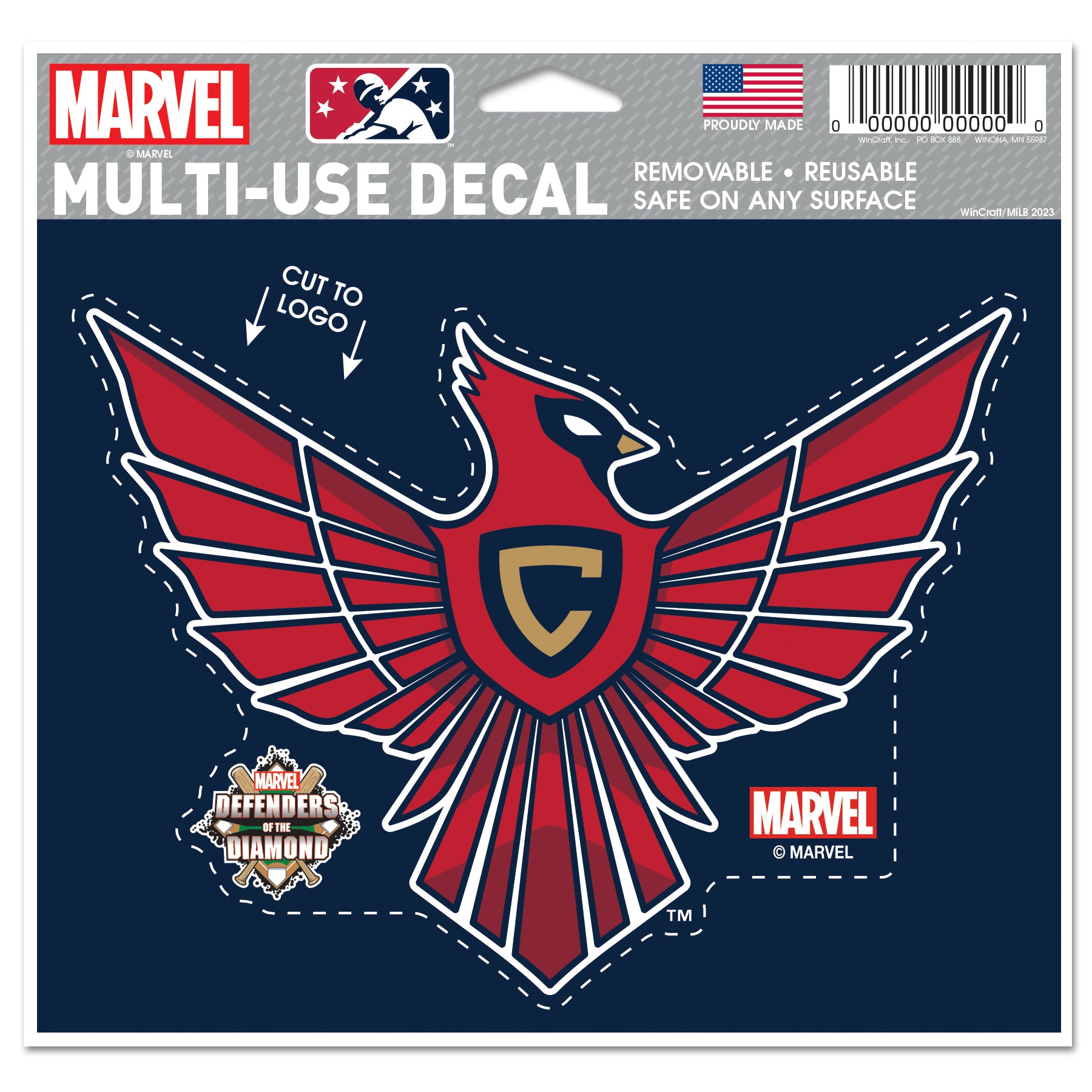 Springfield Cardinals Marvel's Defenders of the Diamond Decal