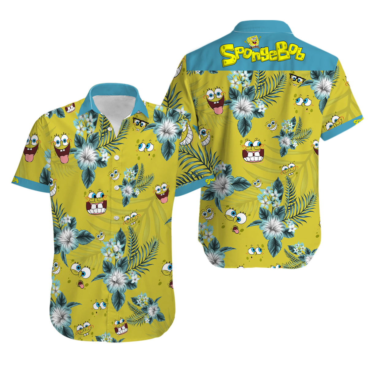 Spongebob Hawaiian Shirt | Summer Hawaiian Shirt For Women Men ...