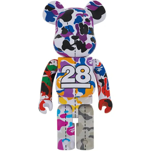 Bearbrick x BAPE 28th Anniversary Camo #4 Sealed Case 100% (1