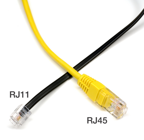 RJ45 v RJ11