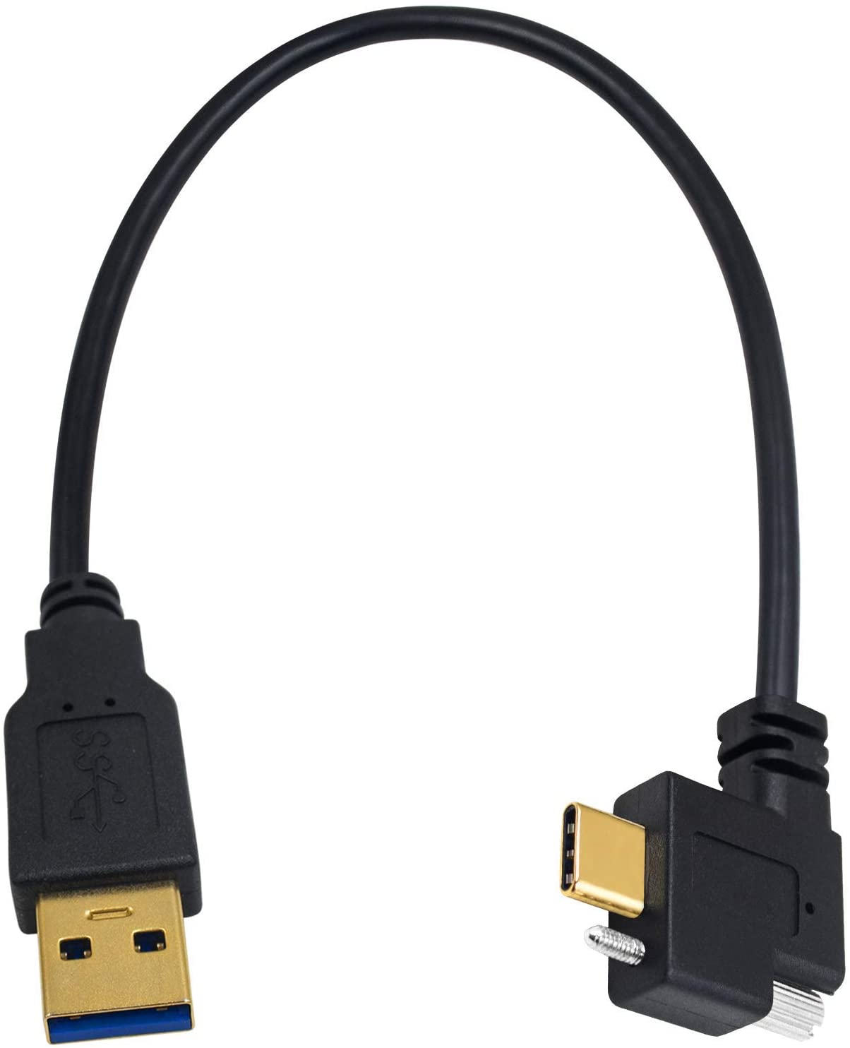 High Flex, USB 3.0 A Male to C Male with M2 Screw Locking Cable, 3m, 5m