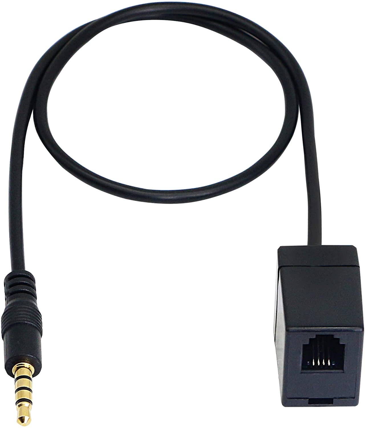 Fiche femelle RJ9 Adaptateur pour prise audio 3,5 mm PC Adaptateur de casque  RJ9 connecter les différents codes de câblage rj9 casques à double prise  jack audio 3,5 mm - Chine Câble