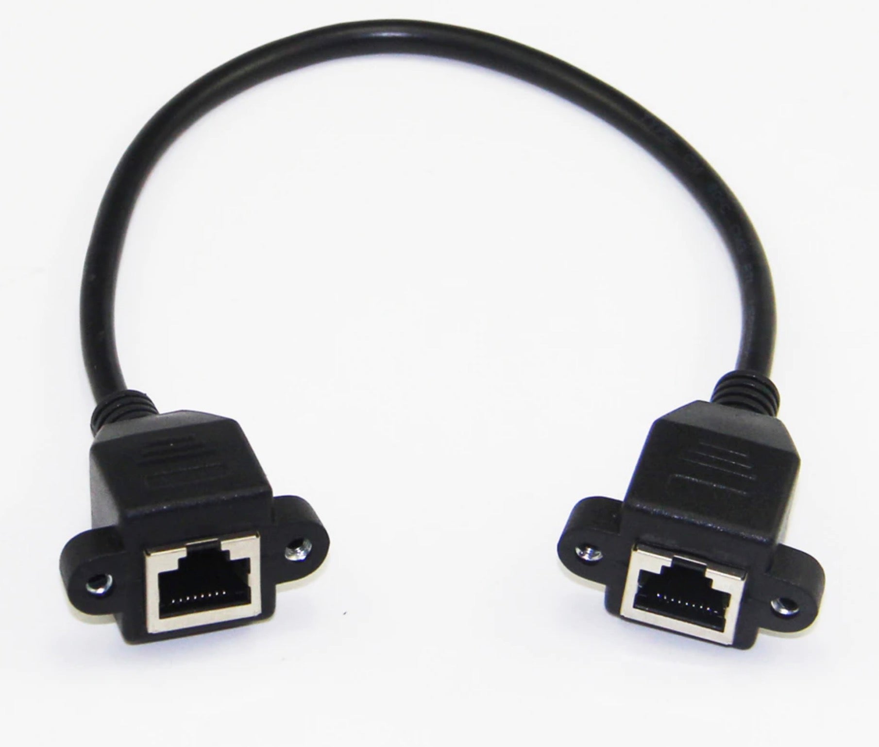 Double RJ45 Extension Cable RJ45 Male to Female Screw Panel Mount Ethernet  LAN Network Extension cate5/