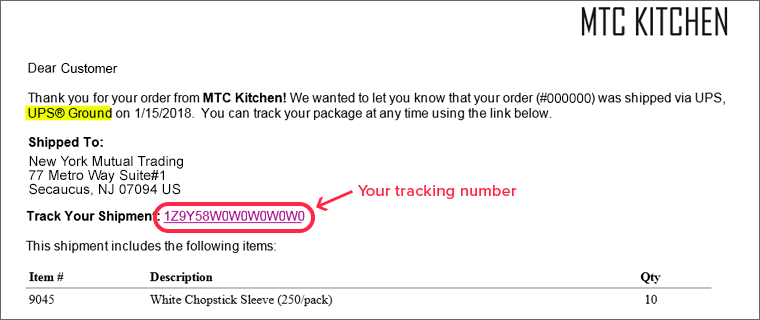 How to track your package