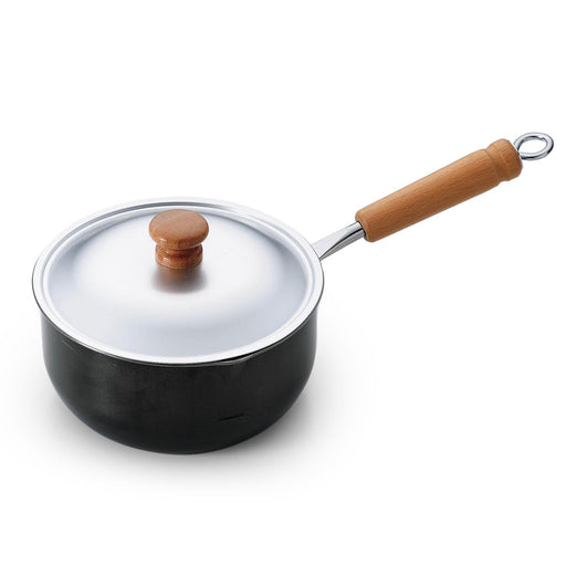 Summit Iron Beijing Wok Stir Fry Pan with Wooden Handle 10.6 dia