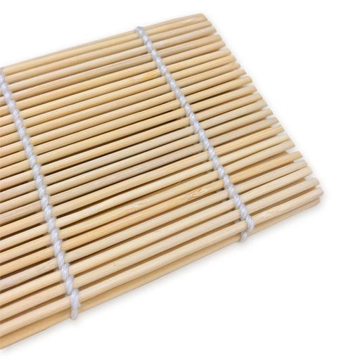 Restaurantware Fancy Square Bamboo Sushi Mat 10.5 Inches 1 Count Box