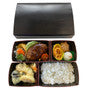 Kokutan Paper Takeout Bento Box with 4-Compartment