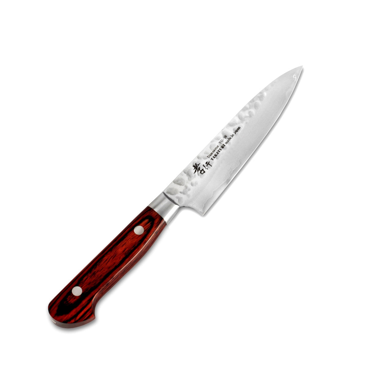 Sakai Takayuki Paring Knife Damascus Hammered VG 10 Steel 150mm
