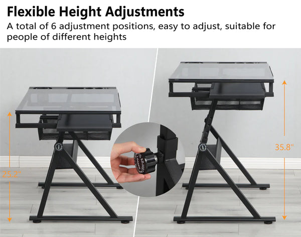 Drafting Table Adjustable Height