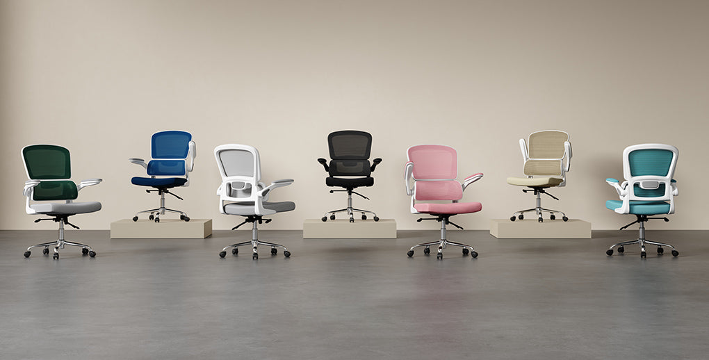 logicfox mesh office chair of the task model in 4 different color