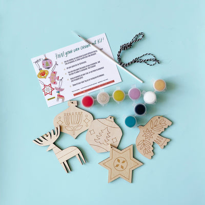 DIY Kit, Painting kit, ChristmasTree Ornament, Craft Kit, Holiday Kit, –  jillmakes