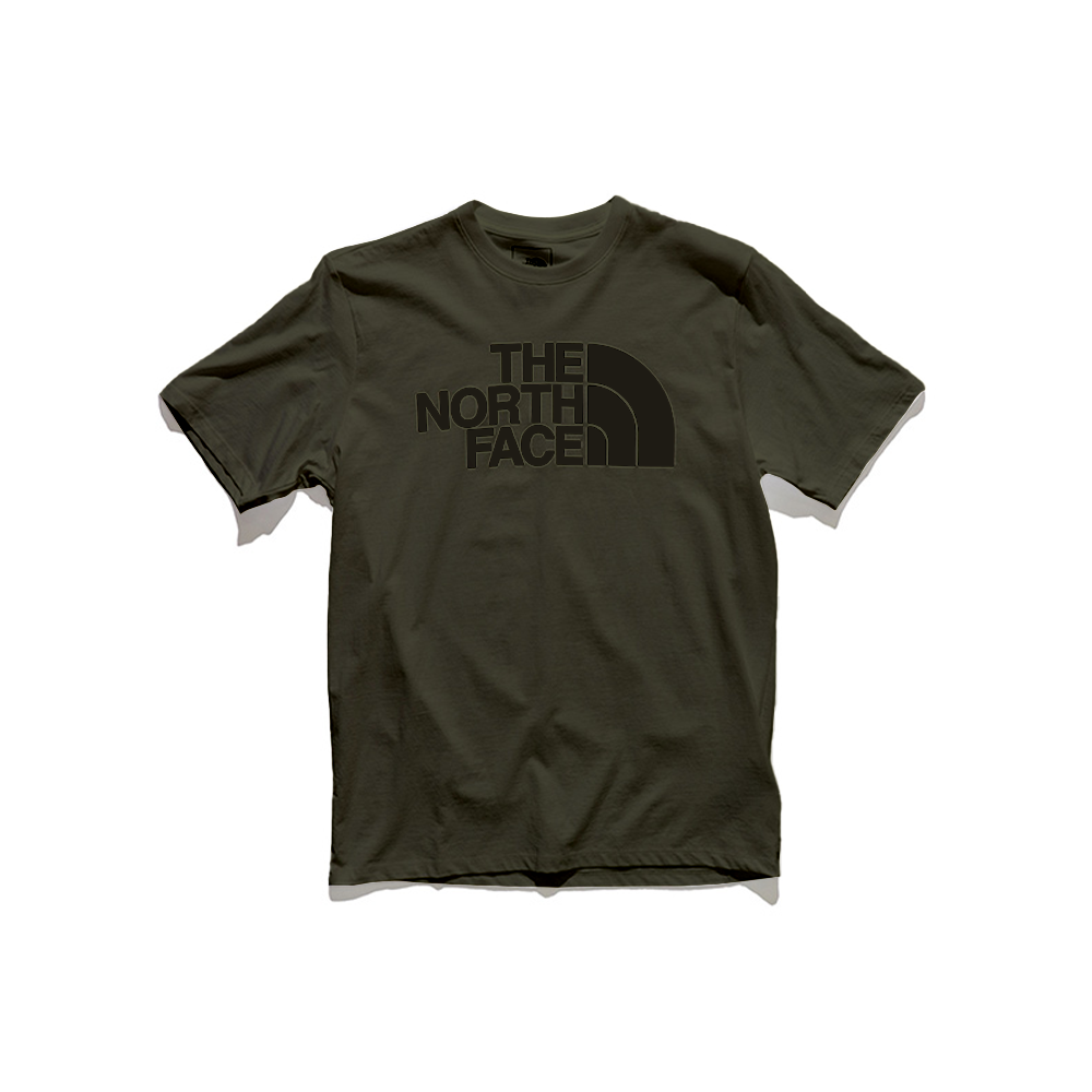 The North Face Half Dome Short-Sleeve T-Shirt - Men's Gravel/Dark Sage Camo Texture Print, XL