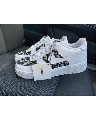 CUSTOM DIOR X 20 BLACK AIR FORCE 1 - Derivation Customs - Custom