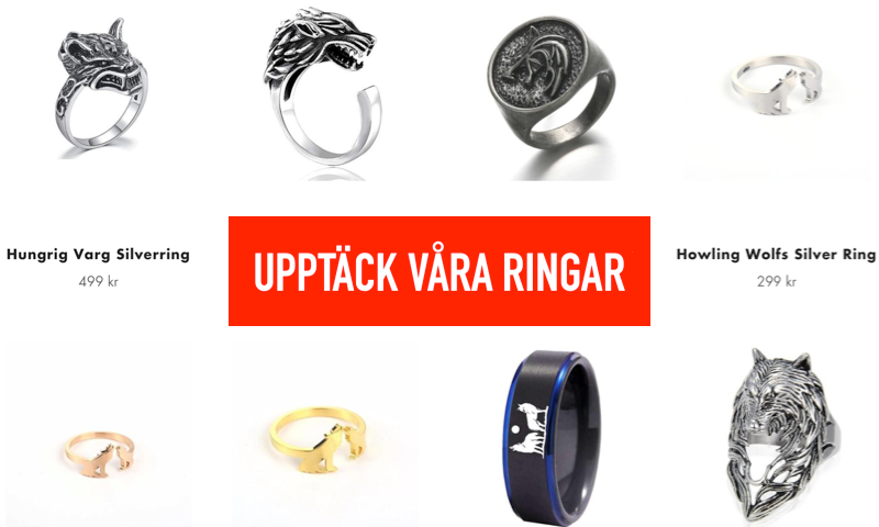 Köp Ringar Med Vargmotiv