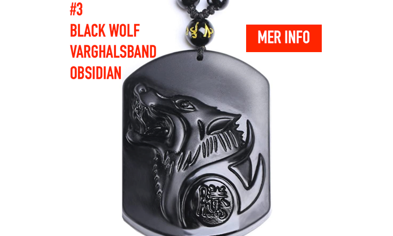 Halsband Herr Varg Obsidian