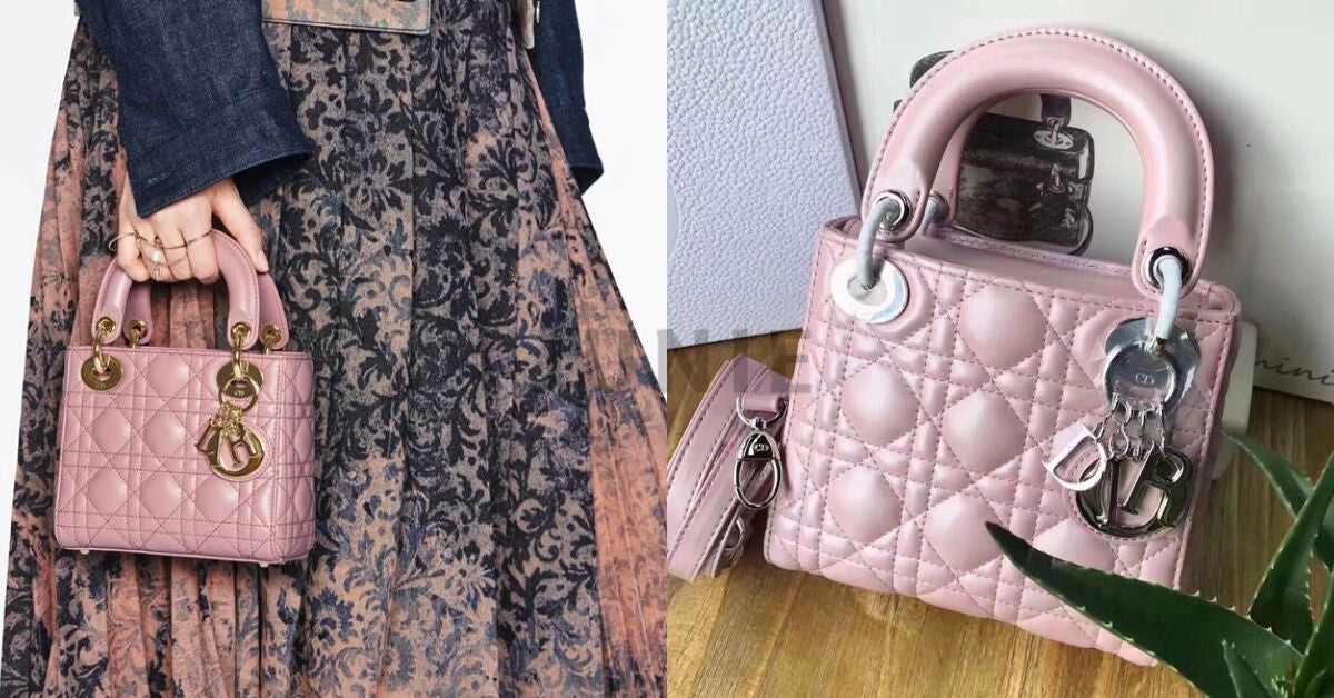 Túi xách nữ màu hồng mini của Dior