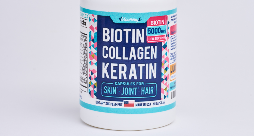 Biotin Keratin Collagen Bottle