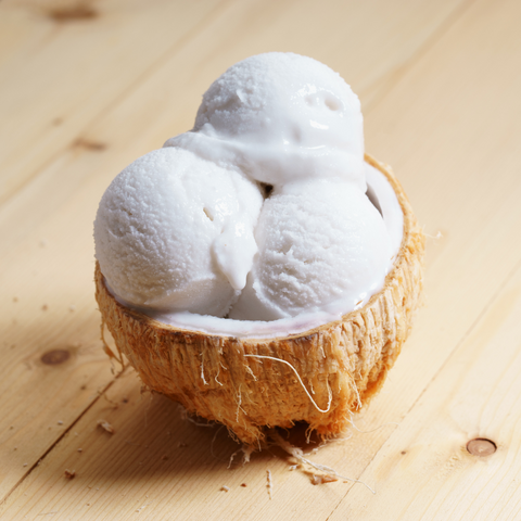 homemade coconut ice cream