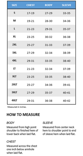 Size Charts | Joe's Surf Shop