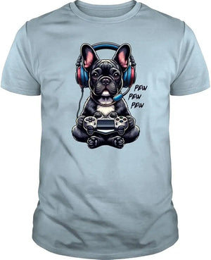 French Bulldog Gaming  High Quality 100%Cotton Short Sleeve - Nerd Nucleus
