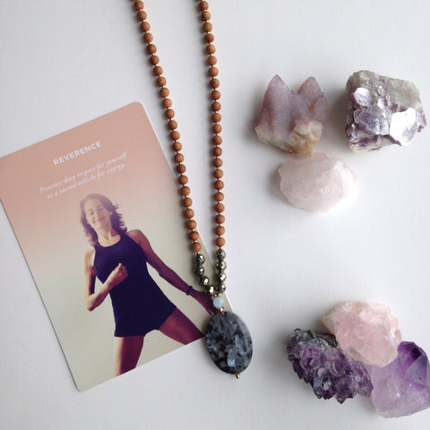 By activating your mala beads and crystal jewelry you attune them to your unique energy and add power to setting your intentions. Use our simple FREE guide as a starting point, and make it your own.
