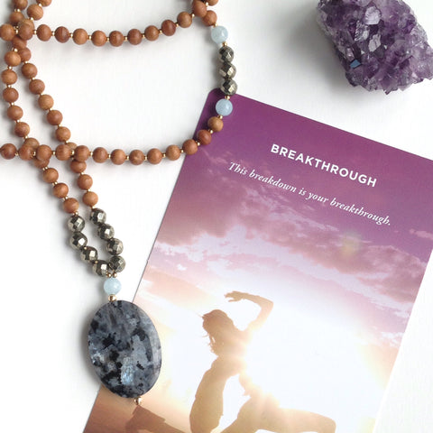 Cleansing your mala beads and crystals is an easy way to shift the energy of your intentions and continue with a renewed sense of intention and purpose. Think of it as hitting the reset button on all of the wonderful qualities the stones possess. Check out our free guide detailing how we cleanse our crystals with earth, moonlight, sage and intention.