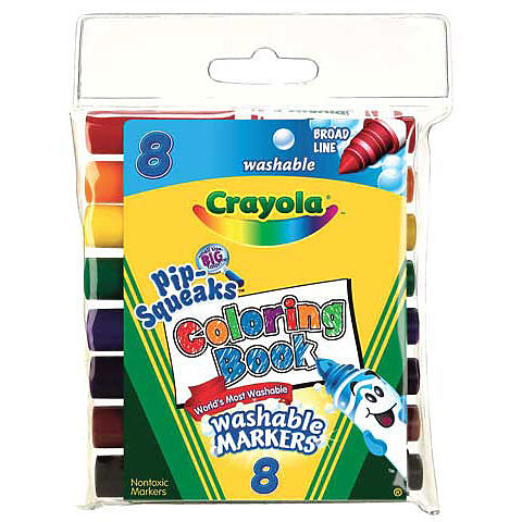 16 Count Crayola Pip-Squeaks Markers: What's Inside the Box