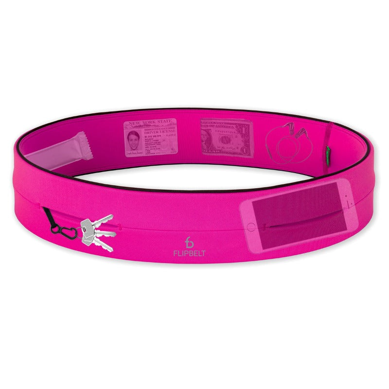 FlipBelt Running Belt (Medium) Hot Pink