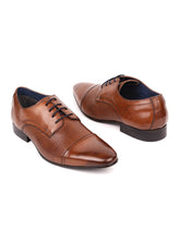 Load image into Gallery viewer, MASABIH Tan Casual Derby Shoes for Men
