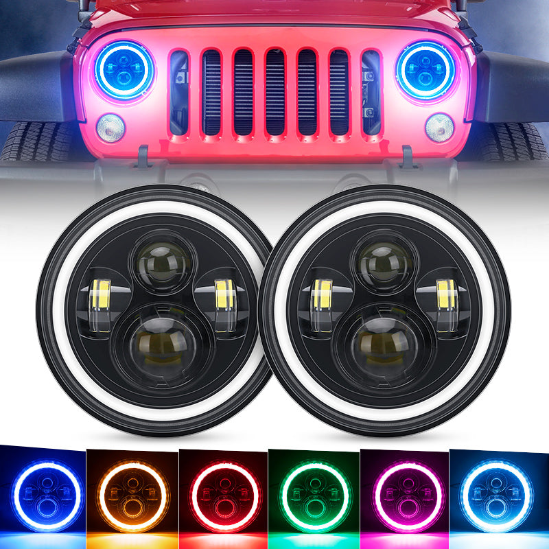 Jeep Wrangler JK LED App & Remote Control RGB Headlights – Crawlertec