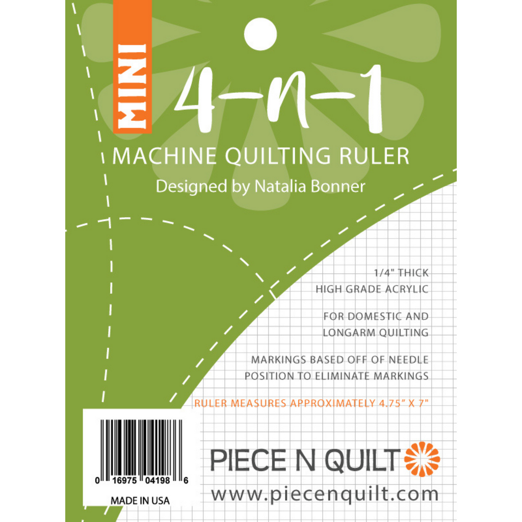 Inside Out Mini Machine Quilting Ruler Piece N Quilt