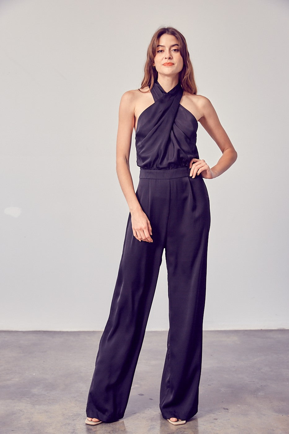 Criss Cross Neck Jumpsuit