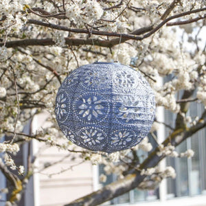 Stella Boho 12" Globe Solar Lantern - Salt Flat Trading Co.