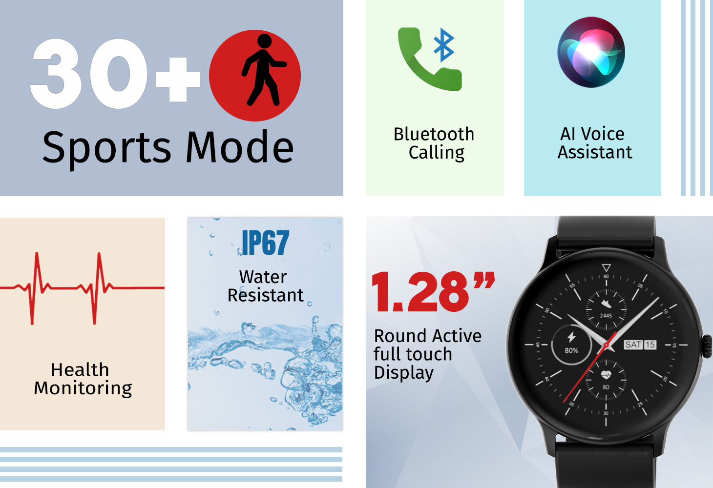 Bluetooth Call Smart Watch Men Full Touch Screen Sports Fitness Watch – I  Deal Smart