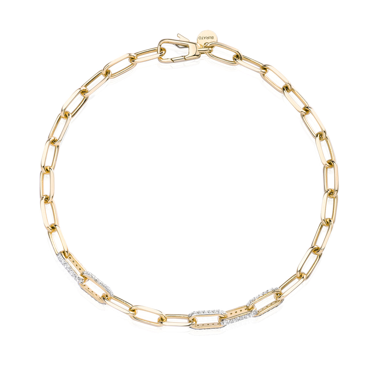 Gold small link choker necklace – Rose Burkhardt Jewelry