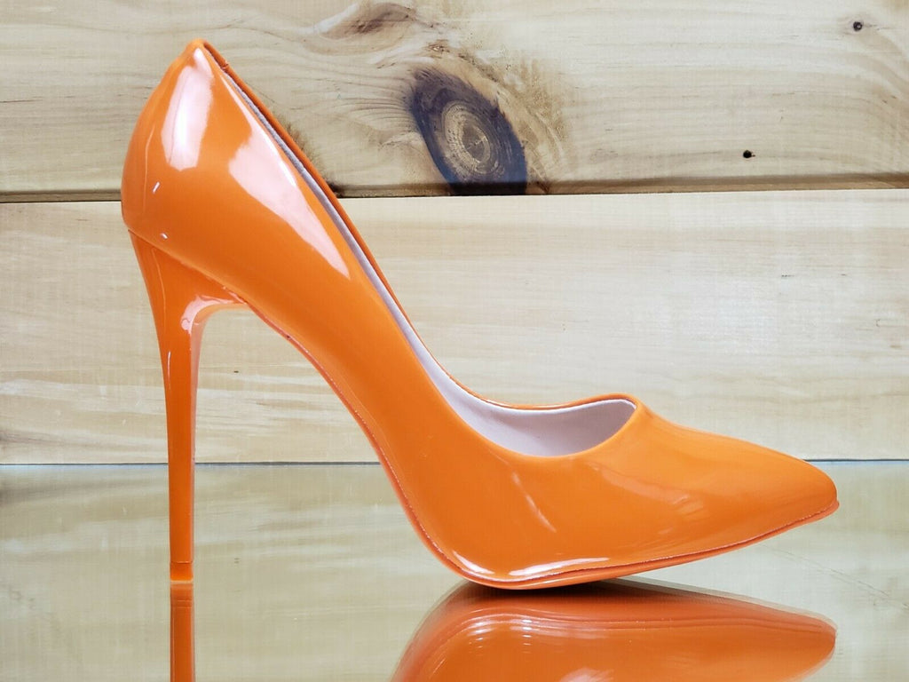 burnt orange block heels