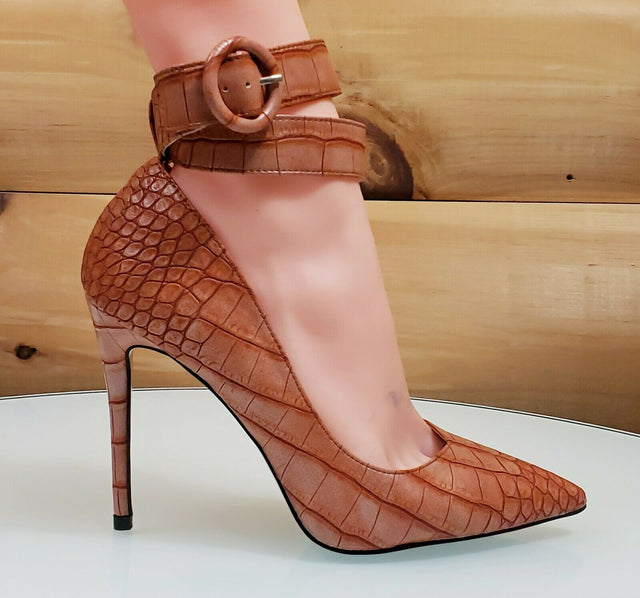 rust coloured heels