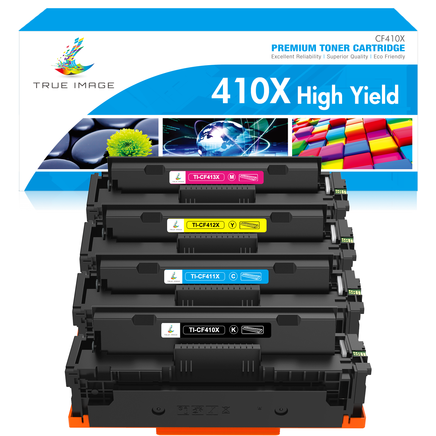 HP 410X Toner Set | HP M452 Toner HP M477 Toner High Yield 4-Pack | True Image Tech | Reviews on Judge.me