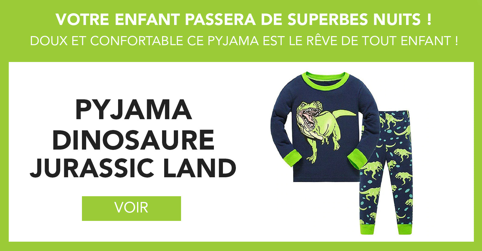 Pyjama Dinosaure enfant mignon