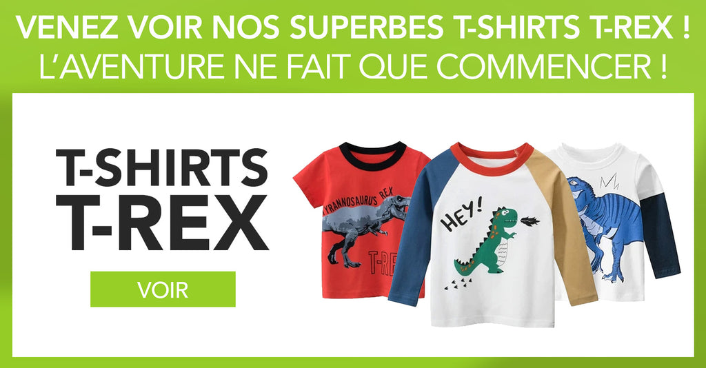 T-shirts dinosaure T-rex