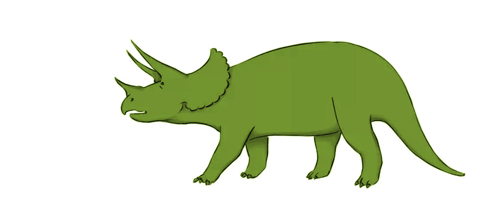 Dessin tricératops