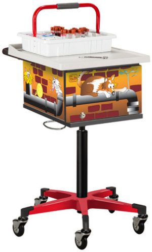 Pediatric Alley Cats and Dogs Phlebotomy Cart