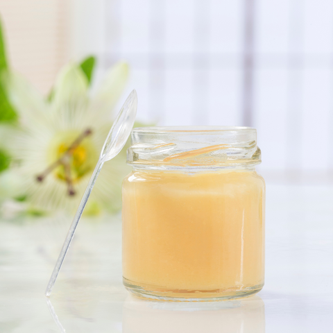 a jar of royal jelly