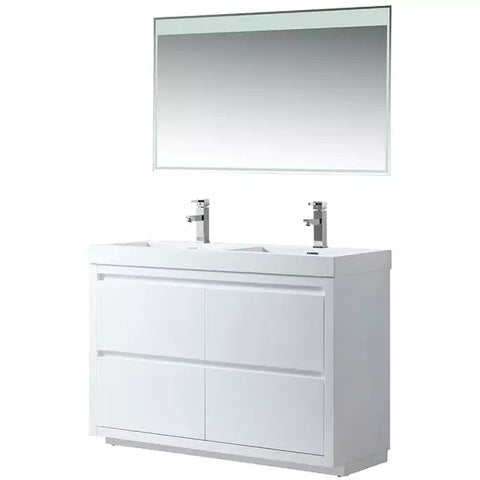 Image of Vanity Art 48 Inch Freestanding Double Sink Bathroom Vanity VA6048DWF