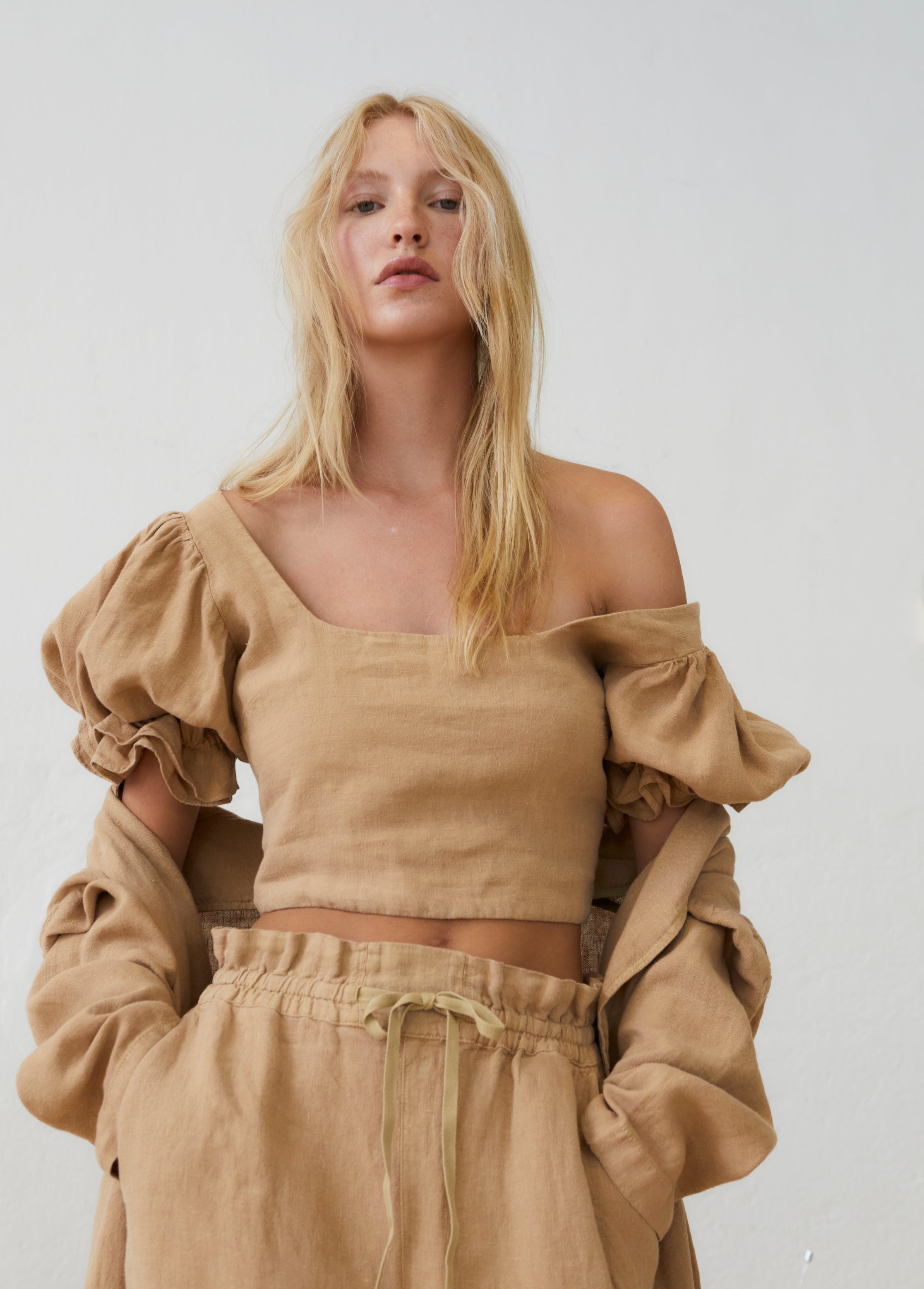 Women linen crop top and women summer tops online and beachwear