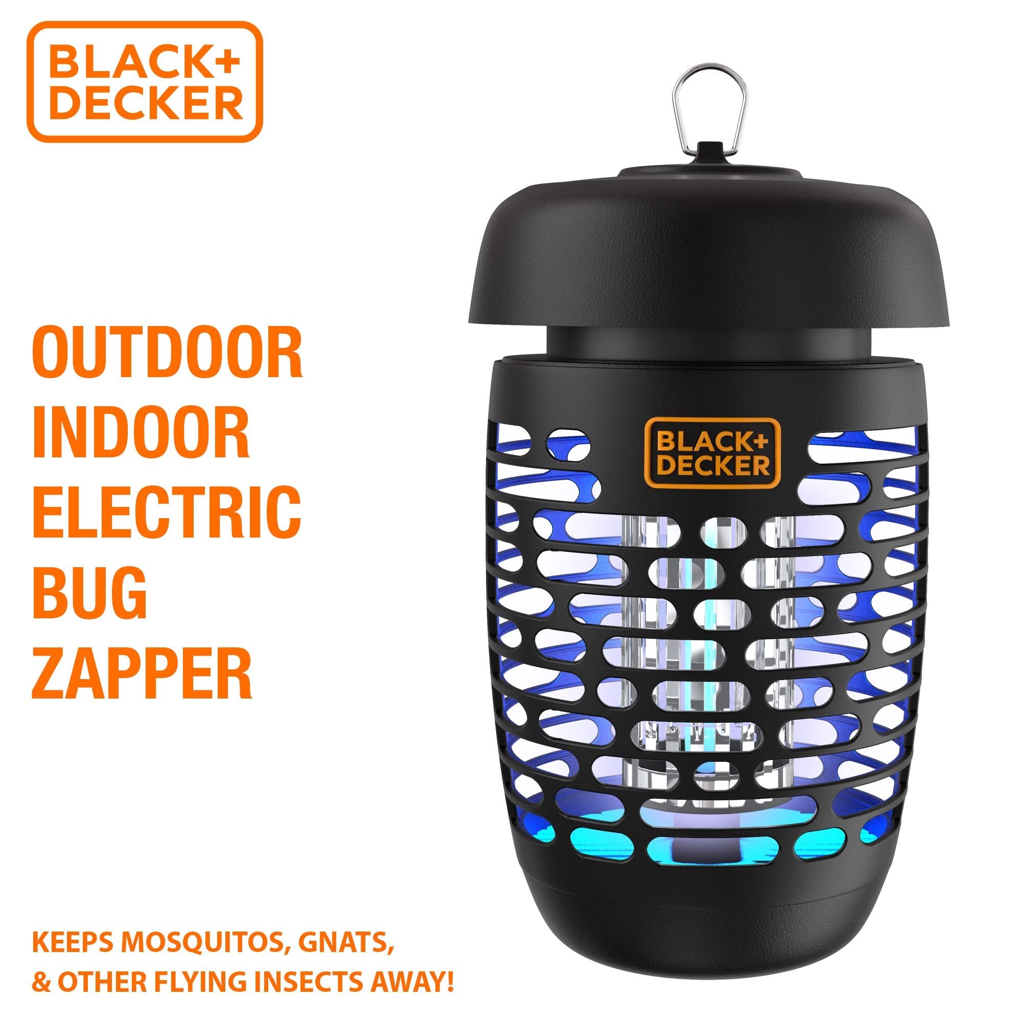 BLACK+DECKER Bug Zapper Racket Electric Fly Swatter for Gnats